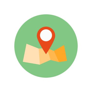 Haritalar ve simge vektör web ve mobil uygulaması tasarımı, haritalar ve bayrakları logo kavramı için beyaz arka plan üzerinde izole bayrakları