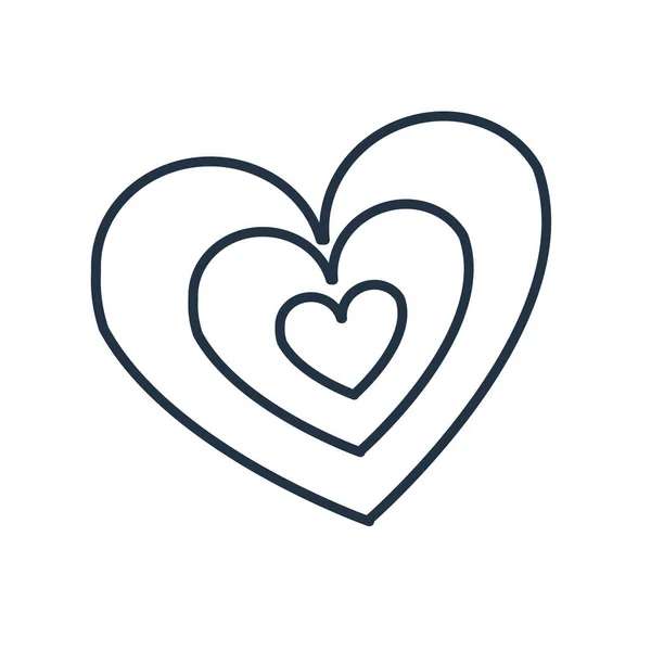 Srdce Ikona Vektor Izolovaných Bílém Pozadí Srdce Transparentní Znamení — Stockový vektor