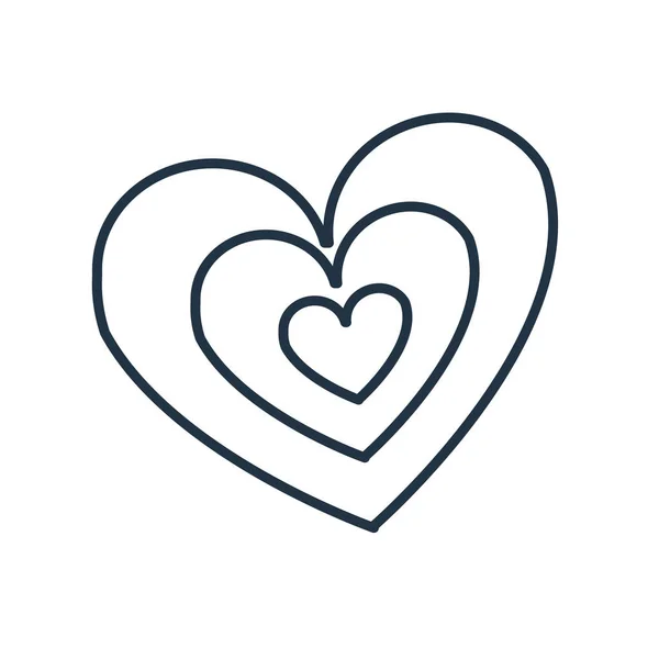 Corazón Icono Vector Aislado Sobre Fondo Blanco Corazón Signo Transparente — Vector de stock