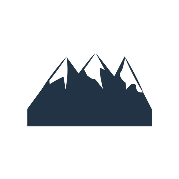 山图标向量在白色背景上被隔绝 山透明标志 — 图库矢量图片