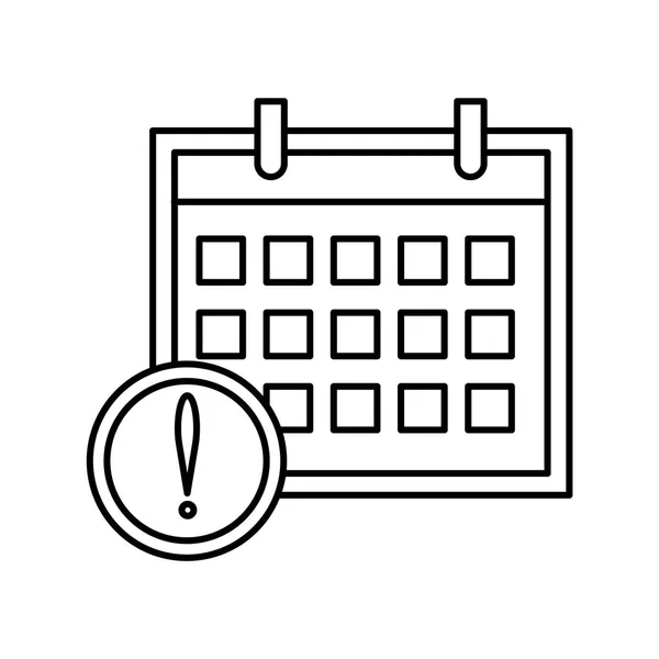 Vektor Ikon Kalender Diisolasi Pada Latar Belakang Putih Untuk Desain - Stok Vektor