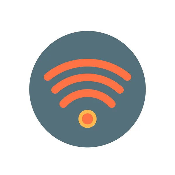 Vector Icono Señal Wifi Aislado Fondo Blanco Para Diseño Web — Vector de stock