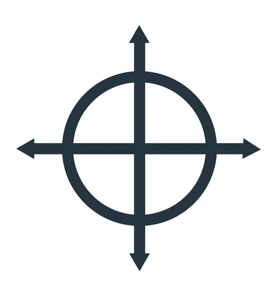 ターゲット アイコン ベクトル Web およびモバイル アプリの設計ターゲット ロゴのコンセプトのホワイト バック グラウンドの分離 — ストックベクタ
