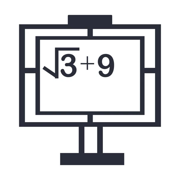 Icono Clase Matemáticas Vector Aislado Fondo Blanco Para Diseño Web — Archivo Imágenes Vectoriales