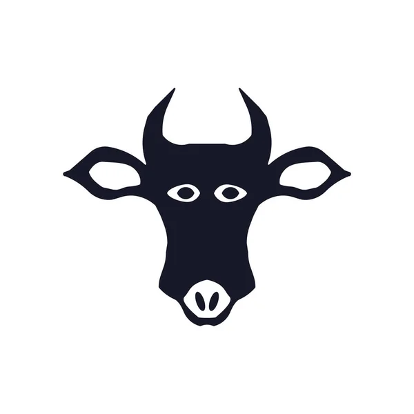 Kráva Ikonu Vektorové Izolované Bílém Pozadí Pro Váš Web Mobilní — Stockový vektor