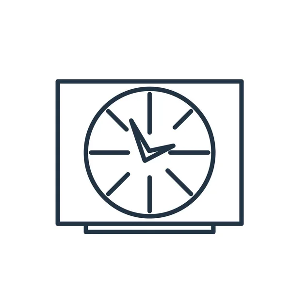 Reloj Icono Vector Aislado Sobre Fondo Blanco Reloj Signo Transparente — Archivo Imágenes Vectoriales