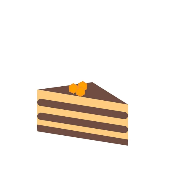 Kuchen Symbol Vektor Isoliert Auf Weißem Hintergrund Für Ihre Web — Stockvektor