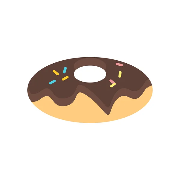 Donut Icono Vector Aislado Fondo Blanco Para Diseño Aplicaciones Web — Archivo Imágenes Vectoriales