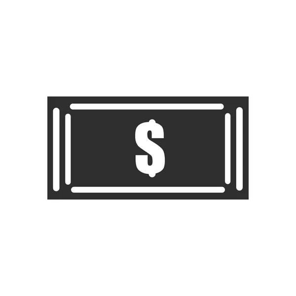 Dollar Bills Icon Vector Isolated White Background Your Web Mobile — Stock Vector