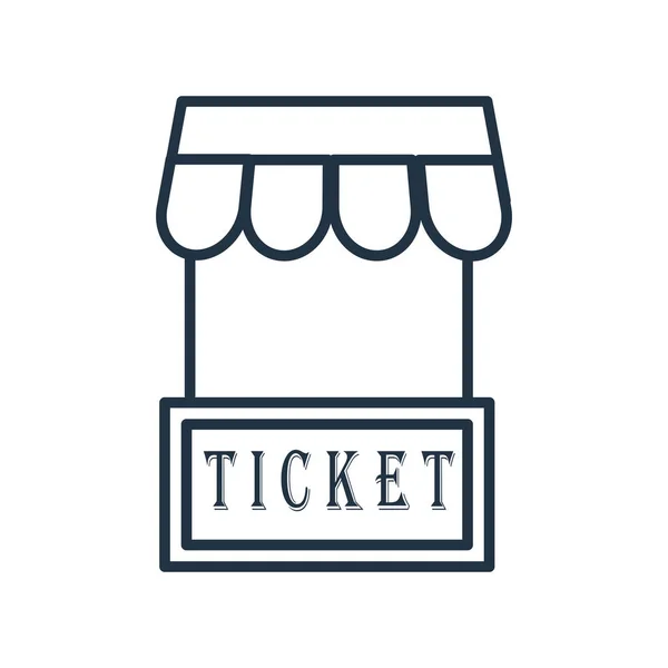 Ticketsymbol Vektor Isoliert Auf Weißem Hintergrund Ticket Transparent Schild — Stockvektor