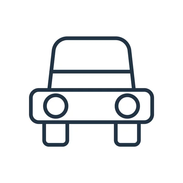 Αυτοκίνητο διάνυσμα εικονίδιο απομονωθεί σε λευκό φόντο, πινακίδα αυτοκινήτου — Διανυσματικό Αρχείο