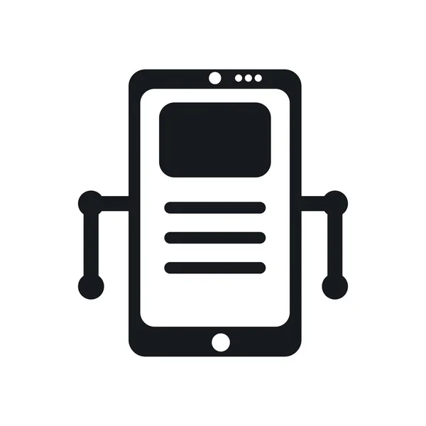 Icono Smartphone Vector Aislado Fondo Blanco Para Diseño Web Aplicación — Vector de stock