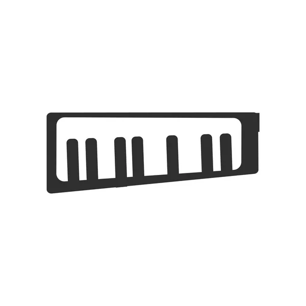 Keytar Icon Vektor Isoliert Auf Weißem Hintergrund Für Ihr Web — Stockvektor