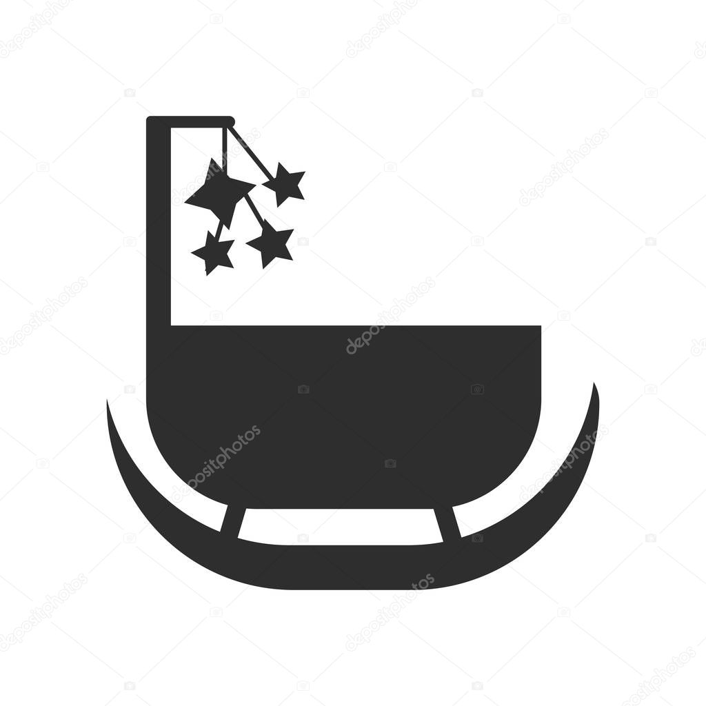 Cradle icon vector isolated on white background for your web and mobile app design, Cradle logo concept