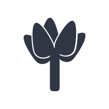 İki gül simge vektör web ve mobil uygulaması tasarımı, iki gül logo kavramı için izole üzerinde beyaz arka plan