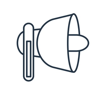 Beyaz arka plan üzerinde hoparlör şeffaf işareti izole hoparlör simge vektör