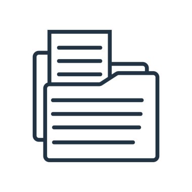 Beyaz arka plan üzerinde klasörleri şeffaf işareti izole klasörleri simge vektör