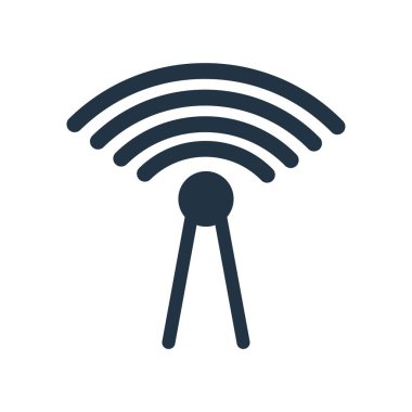 Beyaz arka plan üzerinde ağ saydam işareti izole ağ simge vektör