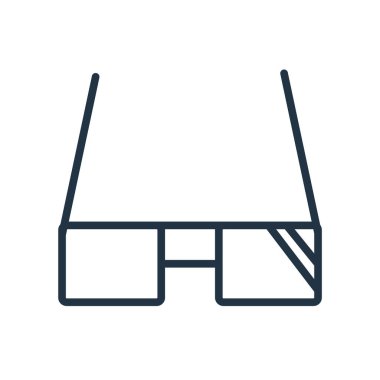 Beyaz arka plan üzerinde güneş gözlüğü şeffaf işareti izole güneş gözlüğü simge vektör