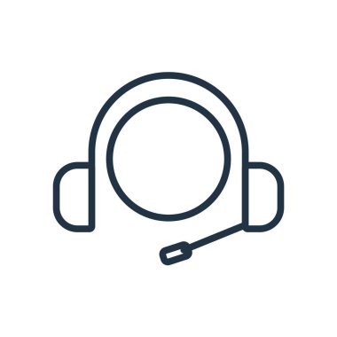 Beyaz arka plan üzerinde müşteri hizmet şeffaf işareti izole müşteri hizmeti simge vektör