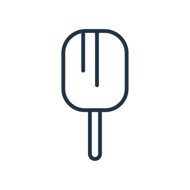 Beyaz arka plan üzerinde dondurma şeffaf işareti izole dondurma simge vektör