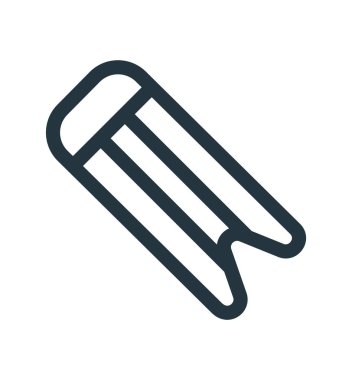 Web ve mobil uygulaması tasarımı, yer imi logo kavramı için beyaz arka plan üzerinde izole yer işareti simgesi vektör