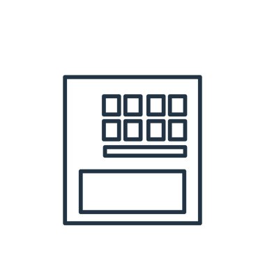 Beyaz arka plan üzerinde takvim şeffaf işareti izole takvim simge vektör