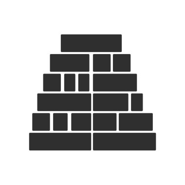 Web ve mobil uygulaması tasarımı, blok logo kavramı için beyaz arka plan üzerinde izole blok simge vektör