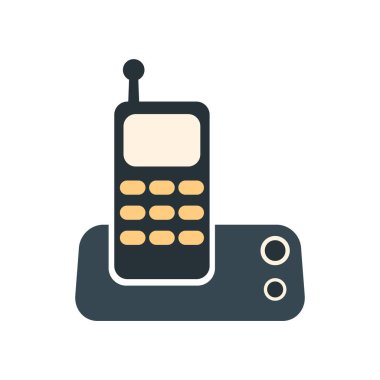 Telefon bağlantısı simgesini vektör web ve mobil uygulaması tasarımı, telefon bağlantısı logo kavramı için izole üzerinde beyaz arka plan