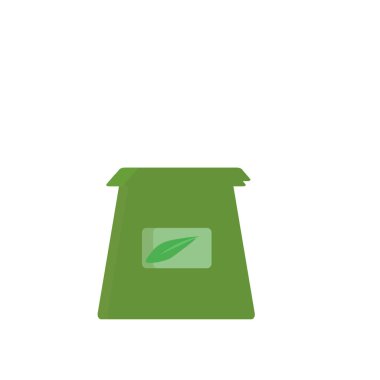 Çay poşeti simge vektör web ve mobil uygulaması tasarım, çay poşeti logo kavramı için izole üzerinde beyaz arka plan