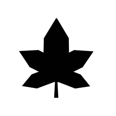 Mapple yaprak simge vektör web ve mobil uygulaması tasarımı, Mapple yaprak logo kavramı için izole üzerinde beyaz arka plan