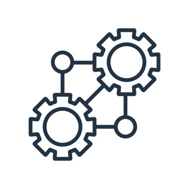 Beyaz arka plan üzerinde organizasyon şeffaf işareti izole organizasyon simge vektör