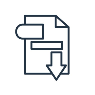 Beyaz arka plan üzerinde dosya şeffaf işareti izole dosya simge vektör