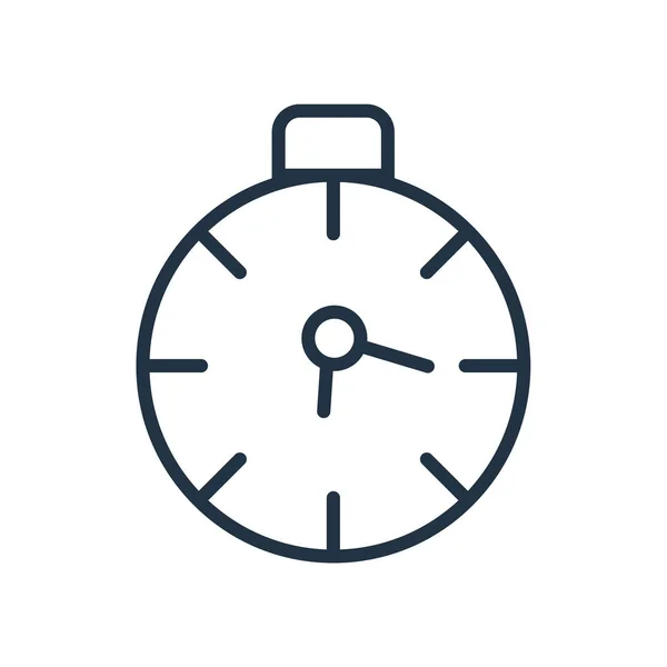 Reloj Icono Vector Aislado Sobre Fondo Blanco Reloj Signo Transparente — Archivo Imágenes Vectoriales