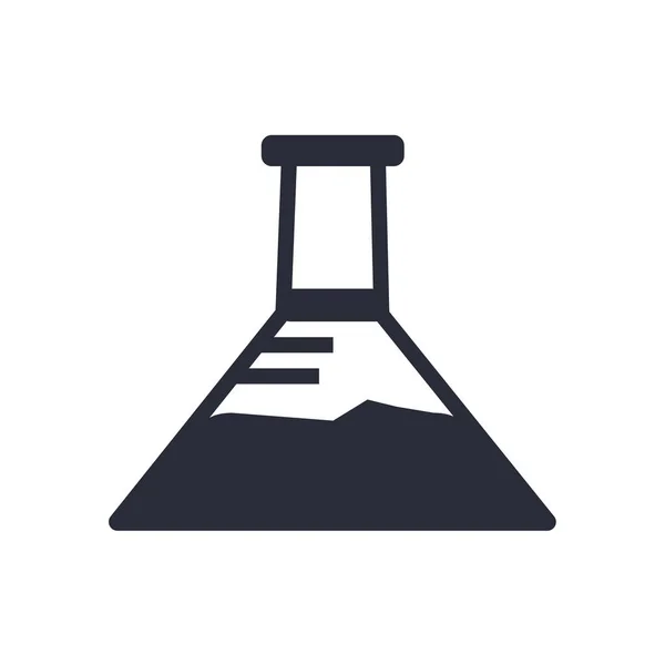 Erlenmeyer Frasco Icono Vector Aislado Sobre Fondo Blanco Para Diseño — Vector de stock