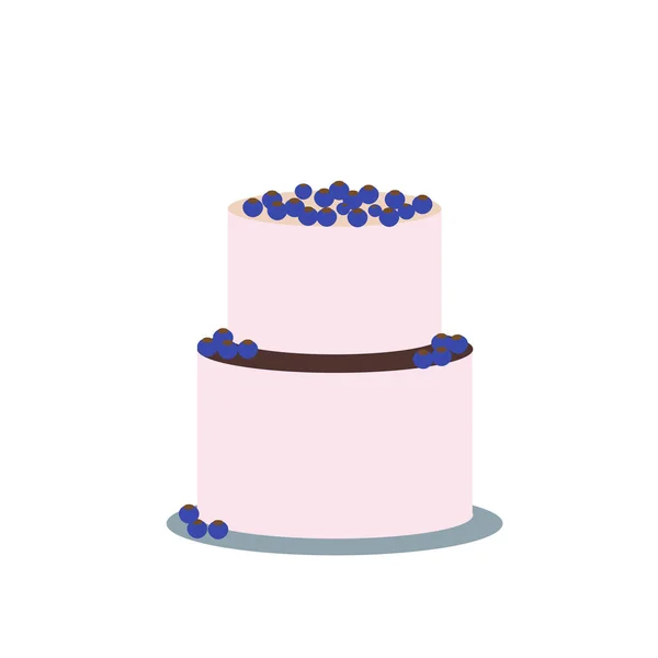 Icono Torta Vector Aislado Fondo Blanco Para Diseño Web Aplicación — Archivo Imágenes Vectoriales