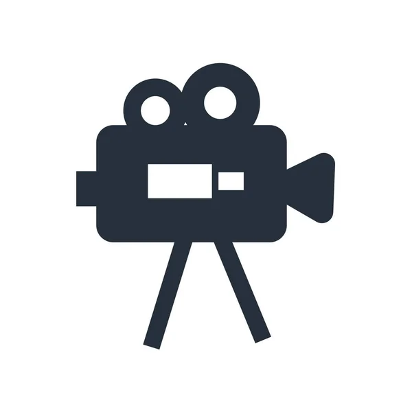 Vecteur Icône Caméra Vidéo Isolé Sur Fond Blanc Pour Conception — Image vectorielle