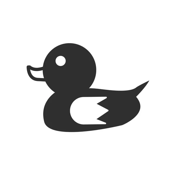 Vector Icono Pato Aislado Fondo Blanco Para Diseño Web Aplicación — Archivo Imágenes Vectoriales