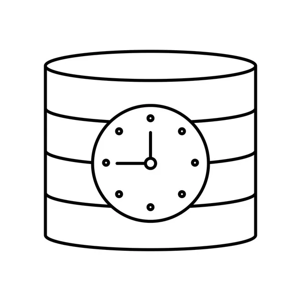 데이터베이스 아이콘 벡터에 모바일 프로그램 디자인 데이터베이스 개념에 — 스톡 벡터