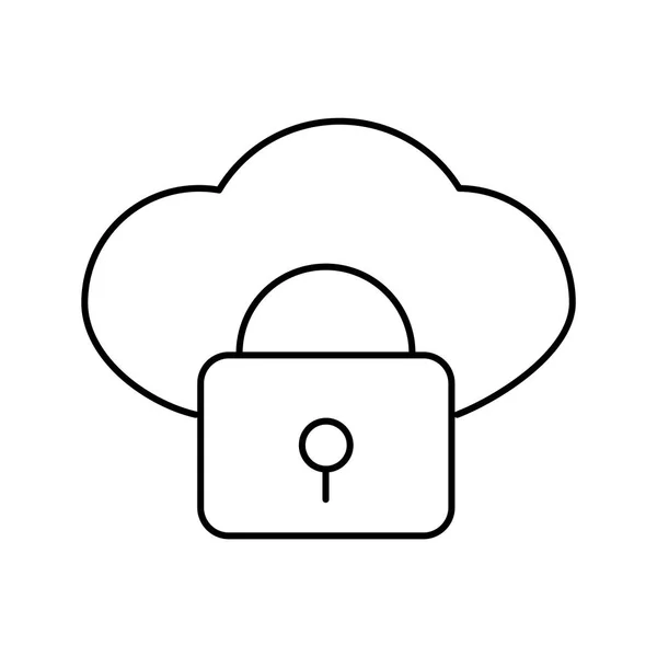 Icono Computación Nube Vector Aislado Fondo Blanco Para Diseño Aplicaciones — Archivo Imágenes Vectoriales