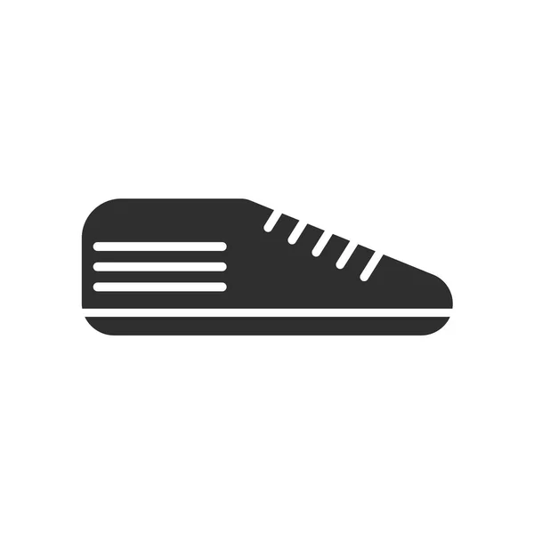 Web およびモバイル アプリのデザイン スニーカー ロゴのコンセプト 白い背景で隔離のスニーカーのアイコン ベクトル — ストックベクタ