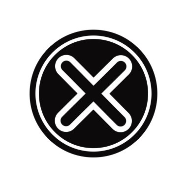 Hata simge vektör izole beyaz arka plan, hata işareti, bla