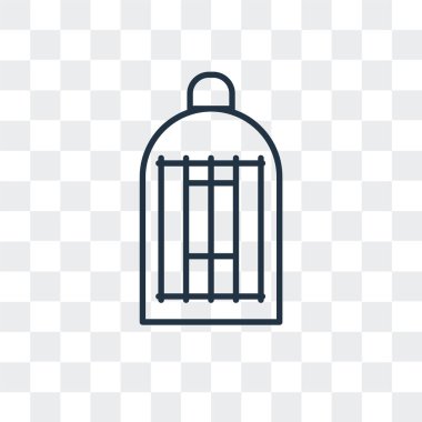 Saydam arka plan üzerinde kafes logo tasarımı izole kafes vektör simgesi