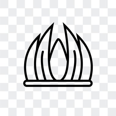 Saydam arka plan üzerinde çim logo tasarımı izole ot vektör simgesi