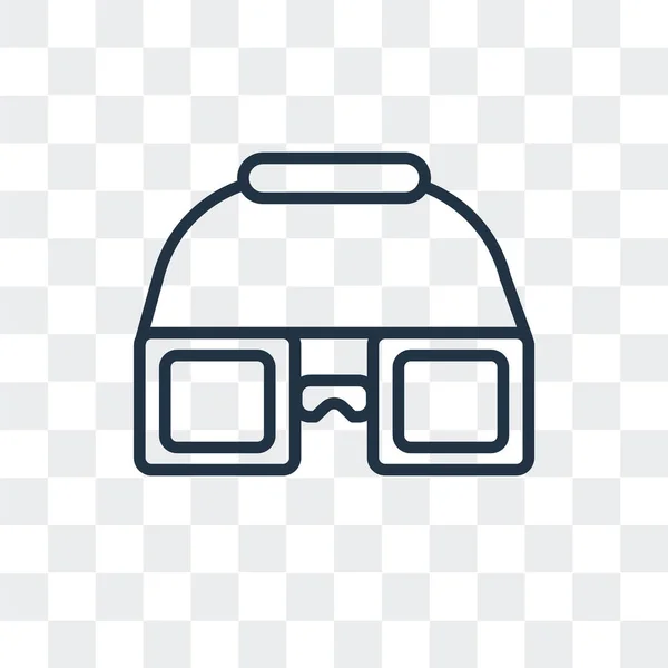 Gafas vector icono aislado sobre fondo transparente, Gafas logo diseño — Vector de stock