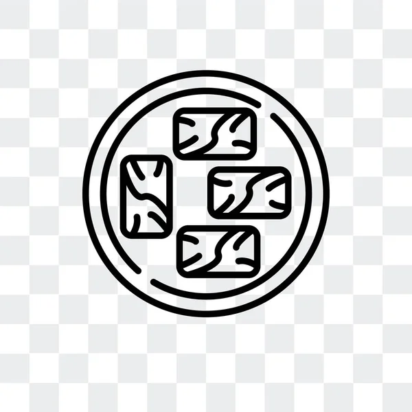 Icône vectorielle Sachima isolée sur fond transparent, logo Sachima design — Image vectorielle