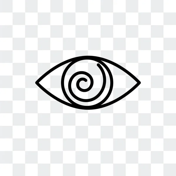 Vision Vektor Icon isoliert auf transparentem Hintergrund, Vision Logo Design — Stockvektor