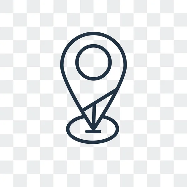 Mappa icona vettoriale isolata su sfondo trasparente, Mappa logo design — Vettoriale Stock