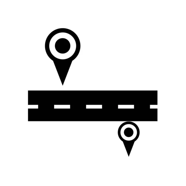 Icono de carretera vector aislado sobre fondo blanco, Señal de tráfico, navegación — Vector de stock