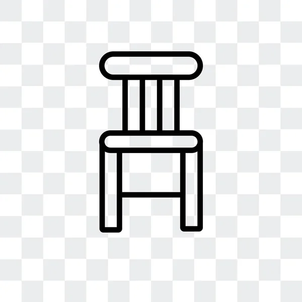 Векторна піктограма стільця ізольована на прозорому фоні, дизайн логотипу стільця — стоковий вектор
